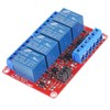 AOICRIE 4pcs 4 Channel DC 5V Relay Module with Optocoupler