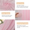 Wokceer Wedding Arch Draping Fabric 28.7" x 20FT Blush Pink