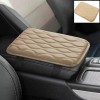Unbranded Universal Car Center Console Cover Mat PU Leather Car