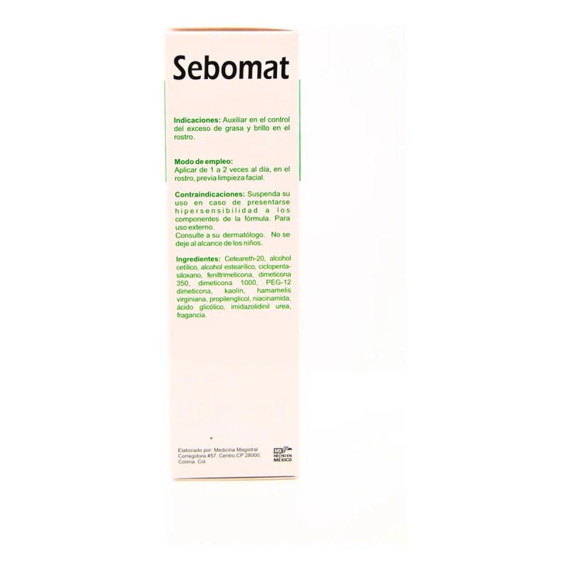 Crema Facial Sebomat Aha Control Brillo Grasa Piel Mixta Ipsiderm