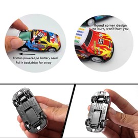 MUSELK 15 PCS Pull Back Toy Cars Mini Auto Toy Car Set Metal Model Car Pull Back Cars for Children Boys and Girls Birthday Party Gifts
