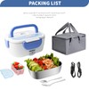 kisidus Electric Lunch Box 3-in-1, 1.5L Stainless Steel Food Container,