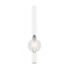 Livex Lighting Acra 1 Light Wall Sconce White Finish