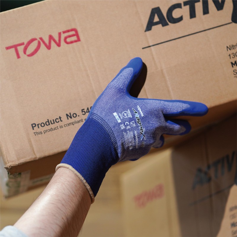 [Towa Corporation] MagneX 7/S Nitrile Backless Gloves / Food Sanitation