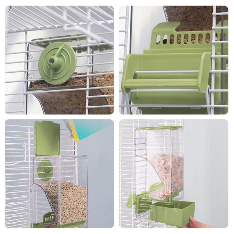 Birds Bait and Water Jug Parakeet Automatic Feeder Water Supply