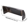 DGQ Unbreakable Air Deflector 8" to 12" Black Adjustable Heat
