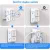 JcBlaon Outlet Extender Surge Protector - 6 Splitter with 4