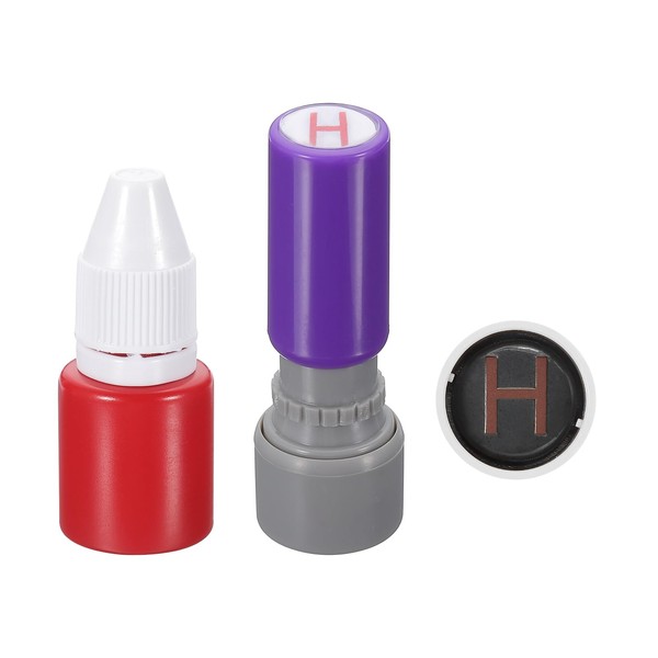PATIKIL Letter Stamps Self Inking, Character H 7mm Alphabet Teacher