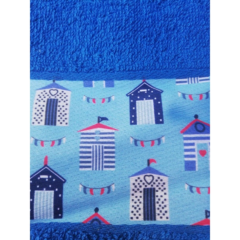 100% Cotton Tea Towels Waffle Embroidered Seaside Cooks Cloth 3
