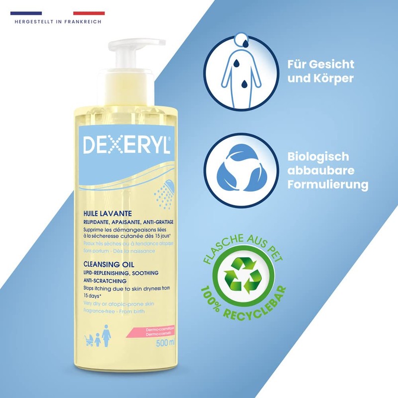 DEXERYL Cleansing Oil: Daily Cleansing of Body and Face, for