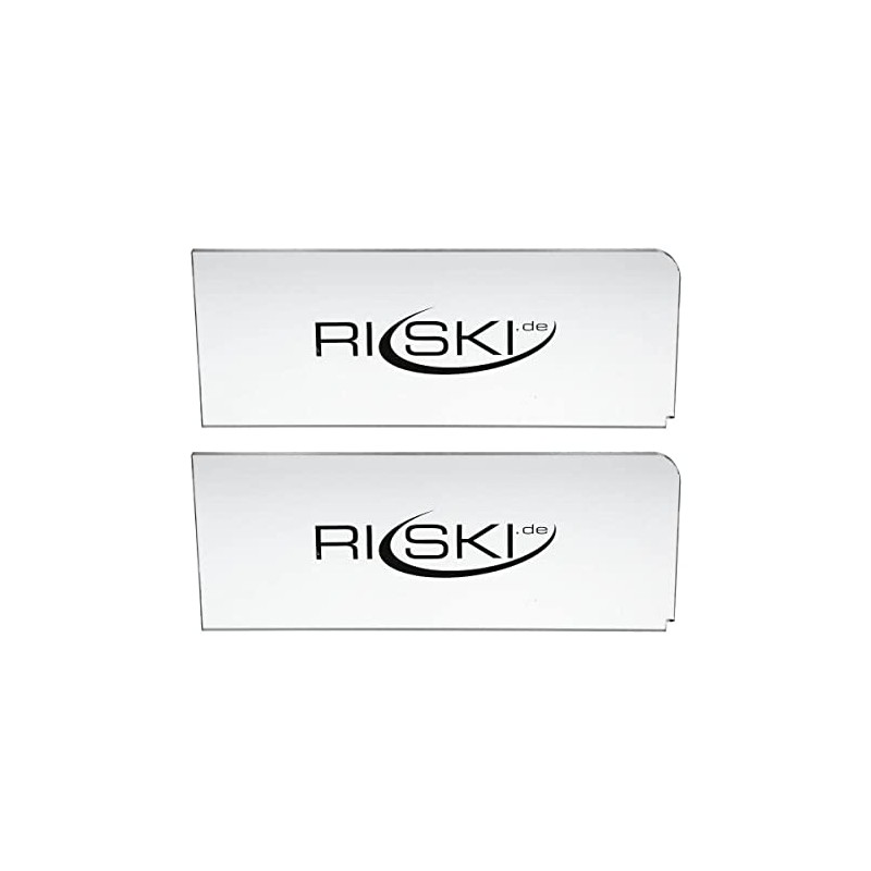 RiSki Ski Blade Plexi Blade 3 mm Set of 2