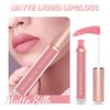 3-PCS Set Nude Matte Lipsticks & Glosses - Moisturizing, Long-Lasting