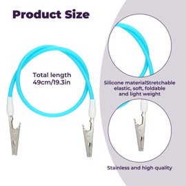 Hpmjz 10 Pcs Silicone Dentist Bibs Clips Dental Napkin Clip Bib Holder Colorful Dentist Bib Holder Clip Neck Chains With Metal Clips for Adult Youth Soft Lightweight Portable Dental Clinic Travel