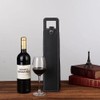 QMJHYDZDQ Premium Leather Wine Bottle Gift Box, Single Bottle Carrier