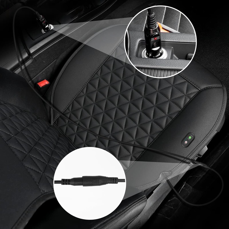 LUSRAIT Universal Seat Cushion, Comfortable Seat Cover with Full Back