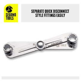 Segomo Tools Fuel Line Disconnect Tool - 5/16 Inch & 3/8 Inch Fuel Filter Tool for Quick Disconnection - Fuel Line Disconnect Tools for Fuel, A/C Line Service, Heaters - FUEL01