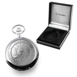 De Walden Boy's Engraved 1st Holy Communion Pocket Watch in Presentation Box MP