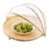 Bamboo Food Serving Tent Natural Handcraft Tray Mesh Food Storage
