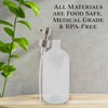 Cornucopia Brands 16-Ounce Clear Glass Bottles w/Stainless Steel Pumps (2
