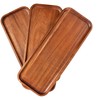 Solid Acacia Wood Serving Trays (14 x 5.5 inches) Rectangular