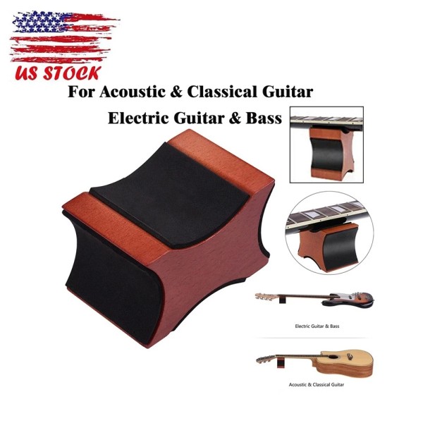Alnicov Guitar/Bass Neck Rest Support Pillow Stand Luthier Tools Mahogany