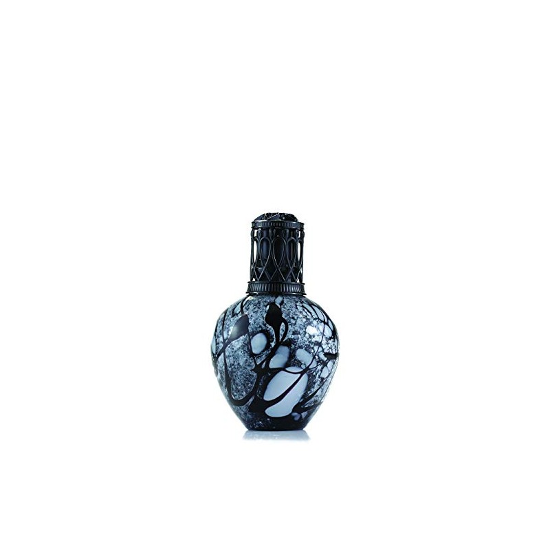 Asleigh & Burwood Duftlampe, groß, Glas, Schwarz Marmor