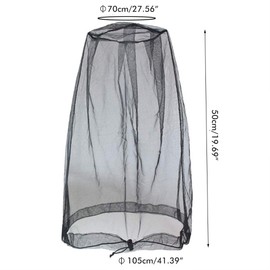 Mosquito Head Net, 2 Pcs Mosquito Mesh Head Net Travel Protector Camping Bugs Flies Face Netting Midge, Mosquito Face Net Nylon Head Mesh Face Protector Against Insects Camping Net