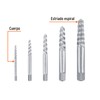 Truper EXT-5, Juego extractores de tornillos, 5 piezas