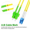 Lebrudos 5Pcs 0.5 Meter Fiber Optic Patch Cord SC to