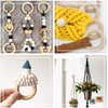 DDSHUN 20 Pcs Wooden Rings Unfinished Natural Wood Rings 55mm