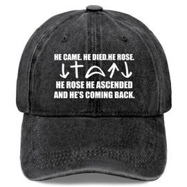 5 Gospels Symbols Jesus is King Christians Faiths Baseball Hat – Religious Hat for Churchs, Christians Events & Religious Gifts