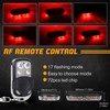 OPP ULITE Red Led Strobe Lights Rmote Control Rechargeable Wireless