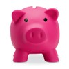 Plastic Piggy Bank/Money Box for Savings Coins - Fuchsia