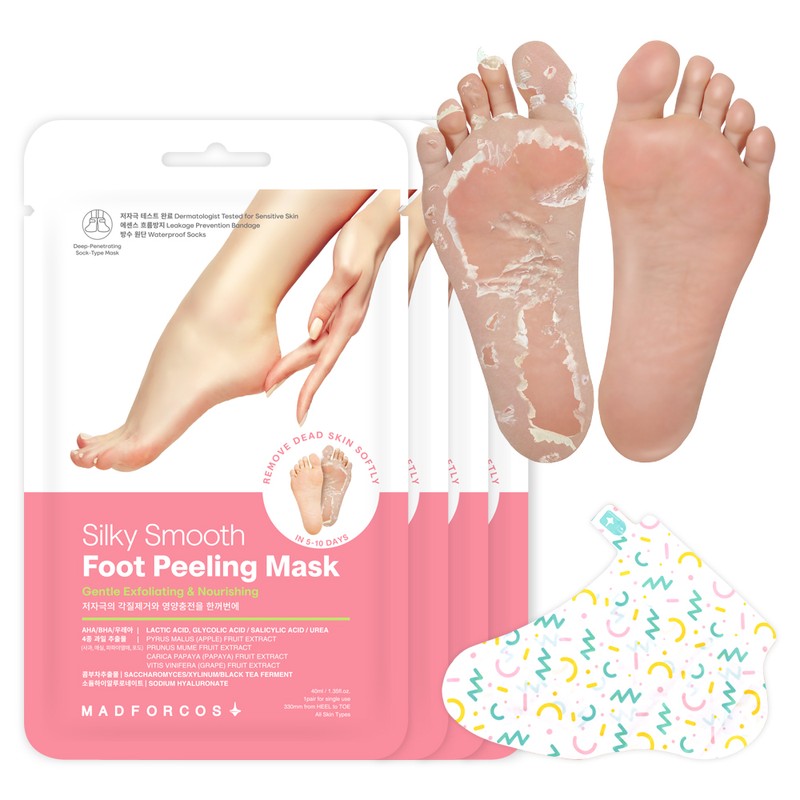 Mad Forcos Foot Callus Removal Pack 4 sheets Hypoallergenic Foot