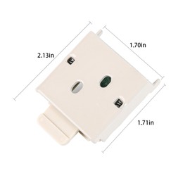 4 PCS Mountings Brackets Universal Roller Shade Hardware Roller Shade Brackets Outside Mount Blinds Aluminum Cordless Bracket for Indoor/Outdoor Roller Blind Replacement Accessory (2, Beige)