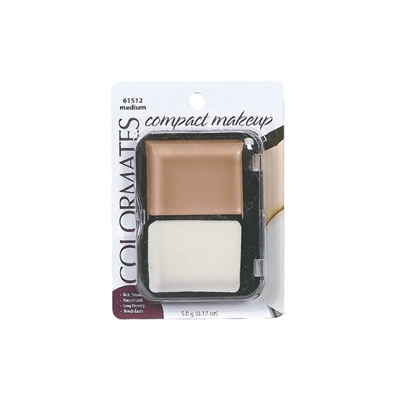 Colormates Compact Makeup Medium (Beige) (4 Count) (Matte Finish) (Paraben