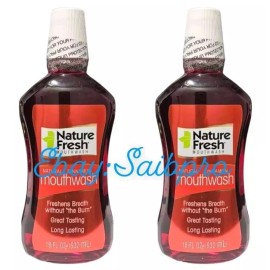 Nature Fresh 2 PACK Of Nature Fresh Mouthwash Natural Cinnamon 18 fl oz