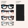 CCVOO +1.75 Stylish Reading Glasses for Women, Eyeglasses, Blue Light