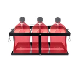 Gas Can 5 Gallon Fuel Container Holder,Fits Three 5 Gallon Gas Can,Compatible With VP Racing Fuel Jug 5.5 Gallon,VP Racing Fuel Jug,Gas Can Holder For Trailer(Holder Only)