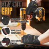 HANDLANDY Fingerless Work Gloves for Men Women, Padded, Non-Slip, Shockproof,