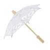 Bridal Umbrella Lace Cotton Embroidery Handmade Parasol Umbrella Wedding Supply(White