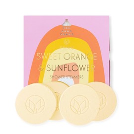 Musee Shower Steamers - Sweet Orange and Sunflower | Relaxing Shower Birthday Gifts for Women, Mom and Men | Stress Relief | 4 Shower Steamers Aromatherapy