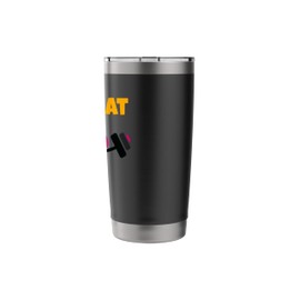 Gym Rat, Gym Items, Barbell Gym Design,Weight Training Gifts Stainless Steel Insulated Tumbler