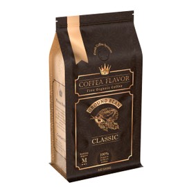 Coffea Flavor Classico Organic Ground Coffee - Medium Roast, 100% Arabica Beans, USDA Certified Organic, Fair Trade, Perfect for Espresso & Drip, Freshly Roasted, 16 oz Bag