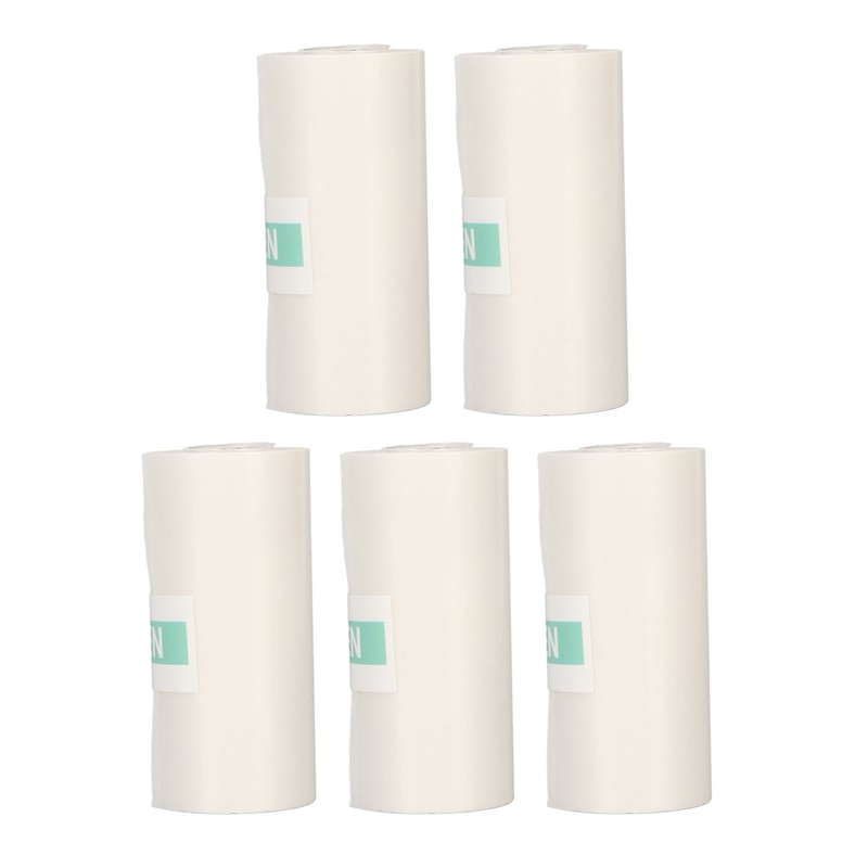 5 Rolls Adhesive Thermal Paper 2.2in Long 1in Wide Printing
