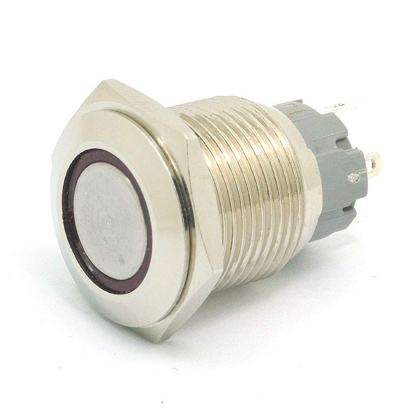 DollaTek 2 x 16 mm 10 A Momentary Switch Push