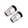 sourcing map Straight Pneumatic Push to Quick Connect Fittings 1/8NPT
