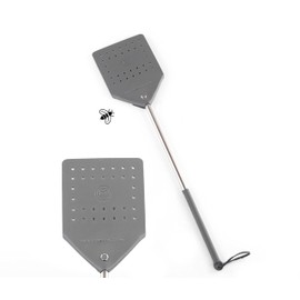 Leather Fly Swatter - Gray - Pack of 1 - Insect Catcher - Insect Catcher - Insect Catcher - Leather Fly Swatter