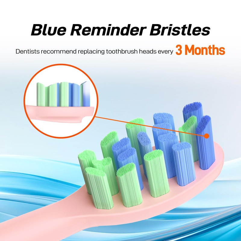 Replacement Brush Heads Compatible with 7am2m AM101/AM105 Sonic Electric Toothbrush