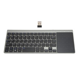 Kabellose 2,4-G-Tastatur mit Integrierter Touchpad-Maus, Tragbare Kabellose 2-in-1-Tastatur mit Empfindlichem Touchpad, Kabellose Tastatur mit Multi-Gesten-TouchPad für IOS für Windows für Android